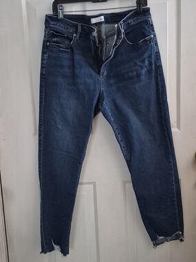 Loft Size 14 Curvy Skinny Raw Hem